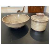Hand Crafted Pottery Signed Bonnie