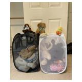 2 Baskets of Stuffed Animals