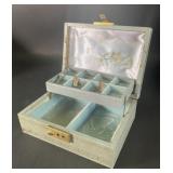 Vintage Mele Jewelry Box with Chain