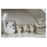 Wedgwood Chinese Flowers and Chinese Teal Tea Set