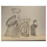 Large Hurricane and Crystal Vase