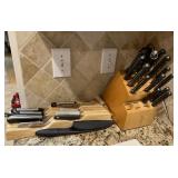 Martha Stewart Stainless Knives in Block and More