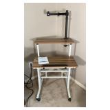 Computer Desk w/VIV Monitor Desk Mount-UPSTAIRS