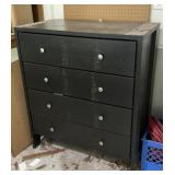 Black Storage Chest and Contents