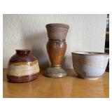 Handcrafted Signed Pottery