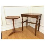 Antique Wood Side Tables