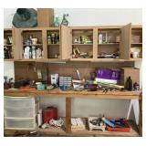 Contents of Workbench and Cabinets