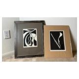 Vintage Seriograph Flute I and Violin I