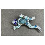 Signed Liztech Lizard Brooch