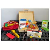 Vintage Fisher Price Medical and Tool Kits