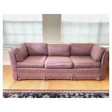 Red Curved Back Sofa