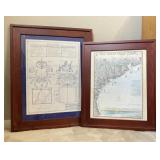 Pair of Texas Gulf Coast Framed Art