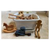 Tote of Wooden Toys