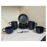 Iron Mountain Blue Ridge Mugs and Saucers