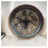 Northwood Grape Pattern Canival Glass Bowl