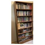 Bookcase with Paperback Books