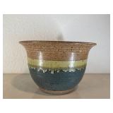 Vintage Hancrafted Pottery Bowl Signed