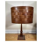 Unique Wood Shade Lamp Stamped Lockhart
