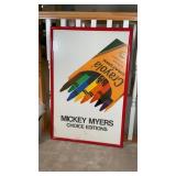Signed Mickey Myers Crayola Print