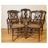 Antique Dining Chairs Set of 5