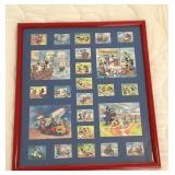 Mickey Mouse Postage Stamp Sets Framed