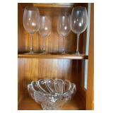 Mikasa Bowl and Stemware
