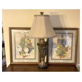Artwork and Lamp