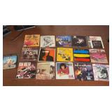 Vintage Rock 45 RPM Vinyl Records
