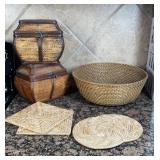 Woven Bowl, Decorative Boxes and More