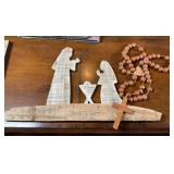 Wooden Religious Art & Rosary Beads