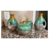 Green and Gray Glazed Pottery