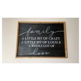 Wood "Family" Wall Sign Decor