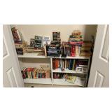 White Metal Shelf and Contents