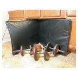 Vintage Weights, Belt and Mat