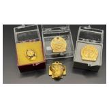 Service Pins and Jesus Pendant Gold Filled