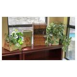 Decorative Basket and Greenery