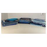 Blue Printed Fabric Assortment