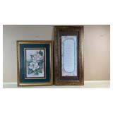 Framed Magnolia and Psalm 27 Prints