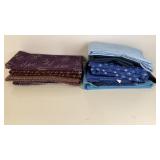 Blue and Purple Patterned Quilting Fabric