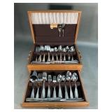 Cuisinart 18/10 Stainless Flatware in Wood Case