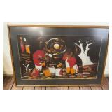 Batik Cloth African Style Art Framed