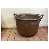Antique Copper Cauldron Large