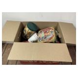 Box of Assorted Metal Tins
