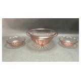 Pink Depression Glass Bowls