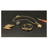Vintage Jewelry incl 10kt Gold Plate Bulova Watch