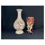 Bali Garuda Statue & Arnart Carved Resin Vase