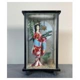 Vintage OMC Japanese Geisha Doll in Case