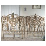 Vintage Rattan Twin Headboards
