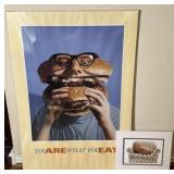 Hamburger Head and Couch Potato Prints