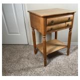 Vintage Solid Maple Nightstand